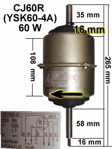 Forzador para A.A Ventana <== 60 W Cj60r (Ysk60-4a)